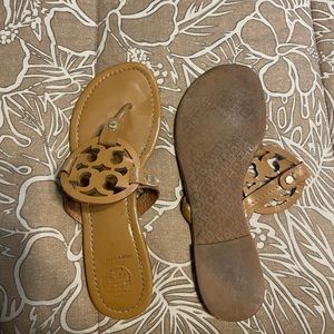 Tan Tory Burch Miller sandal